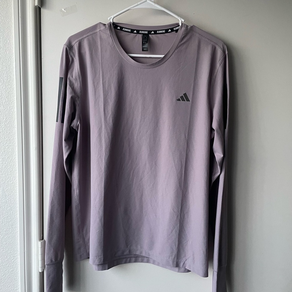 Adidas Light Purple Long Sleeve Top - Picture 2 of 7